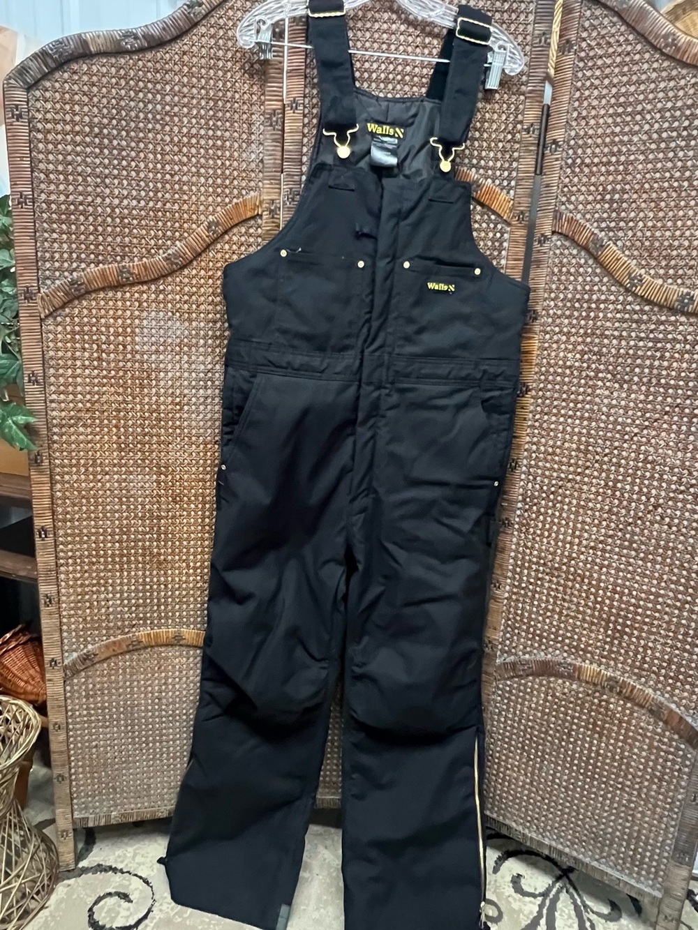Walls insulated bib overalls coveralls MR workwear black